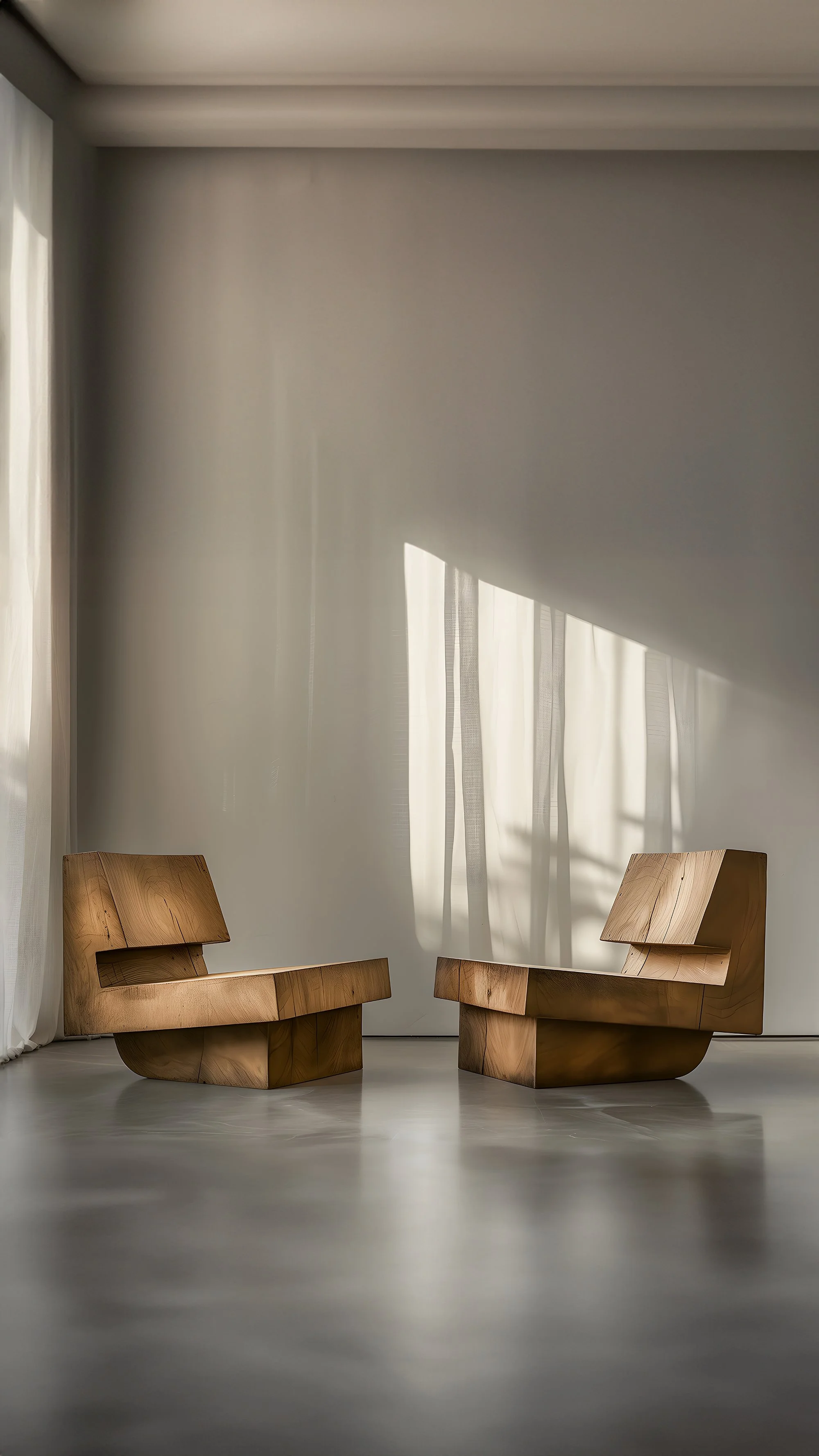 Muted by NONO No12 Sturdy Wooden Chair Modernist Flair — NONO